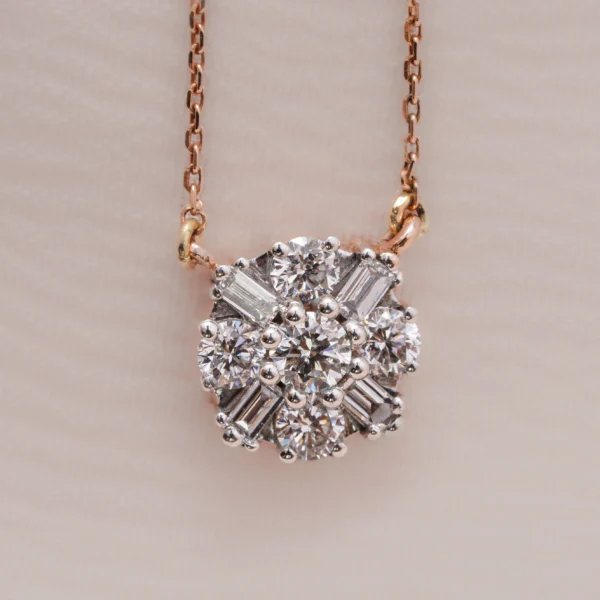 Celestial Cluster Diamond Necklace