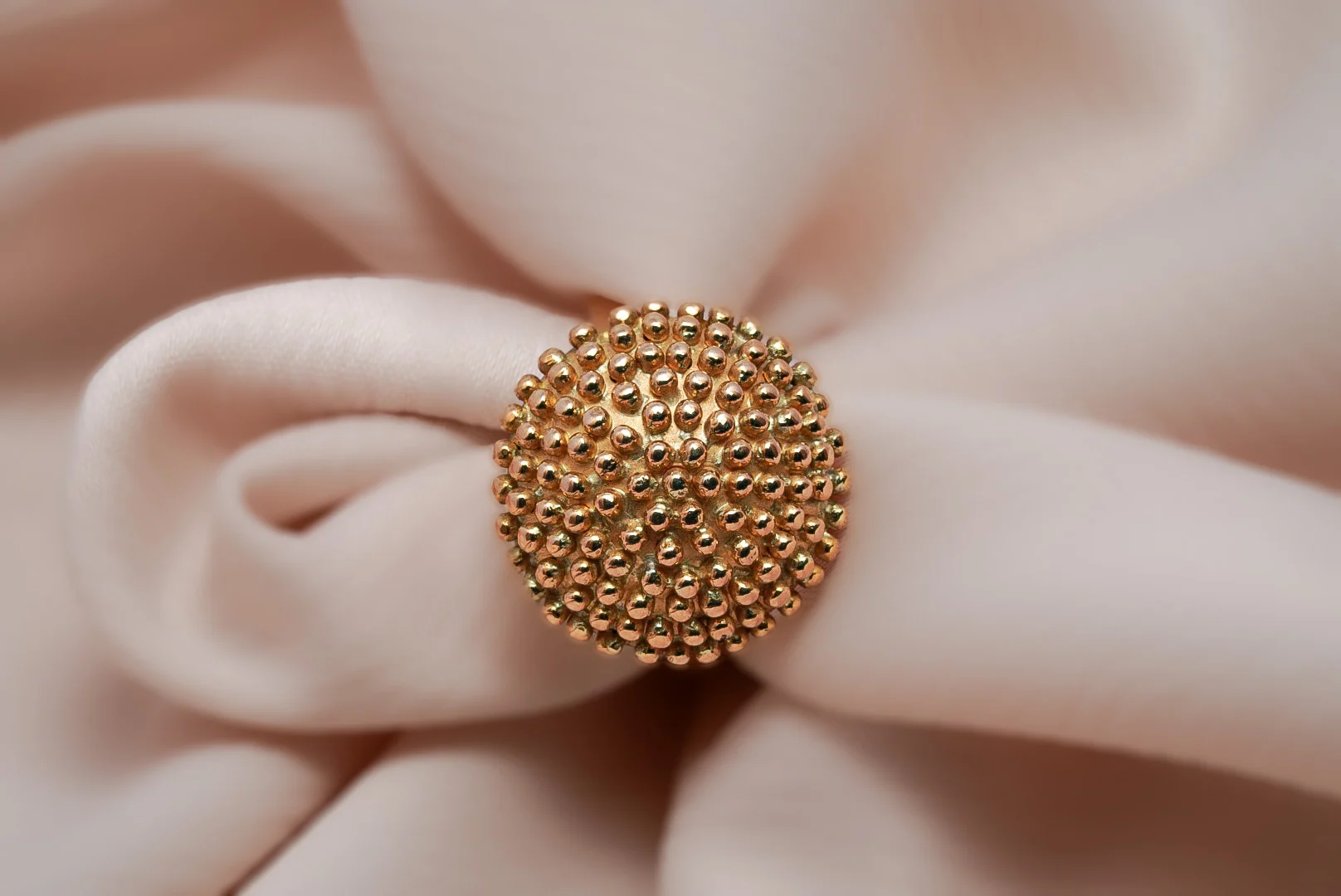 Gold Beaded Ring