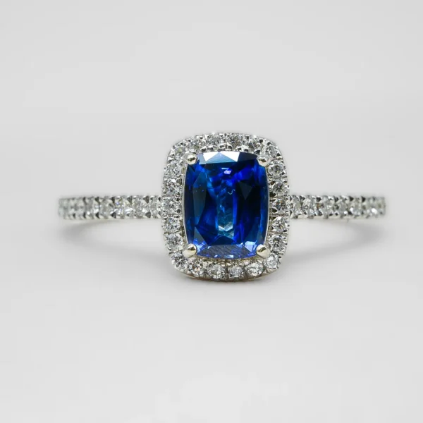 Ethereal Elegance Sapphire Engagement Ring