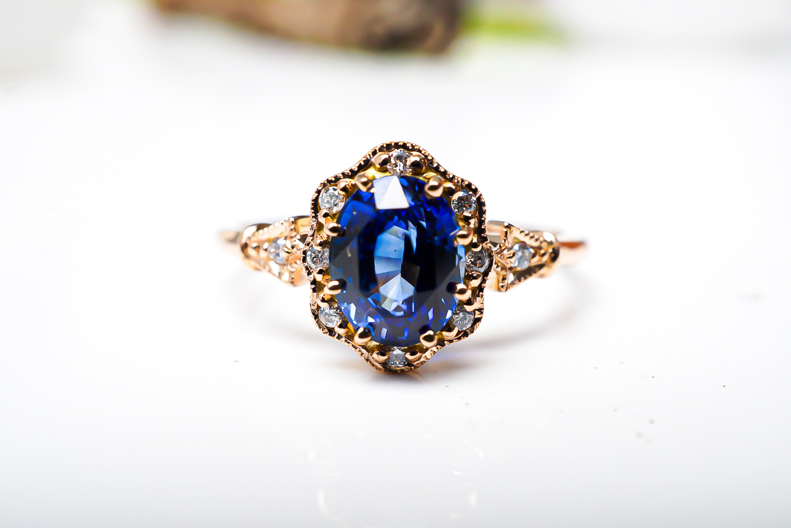 Vintage Majesty Sapphire Ring