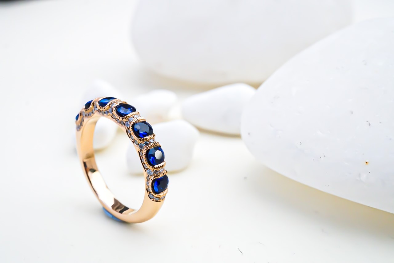 Sapphire Eternity Whisper Ring