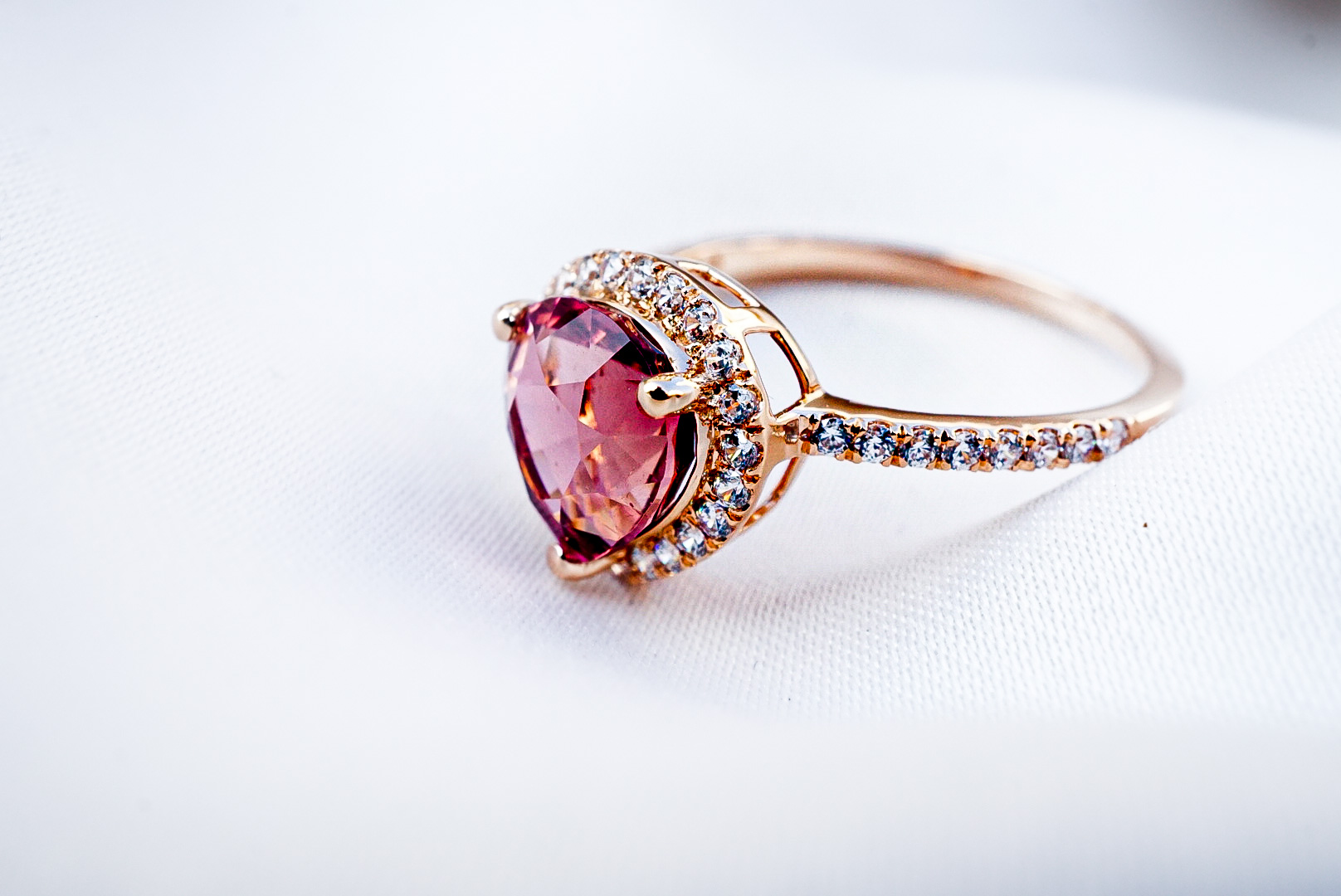 Rosy Radiance Tourmaline Ring